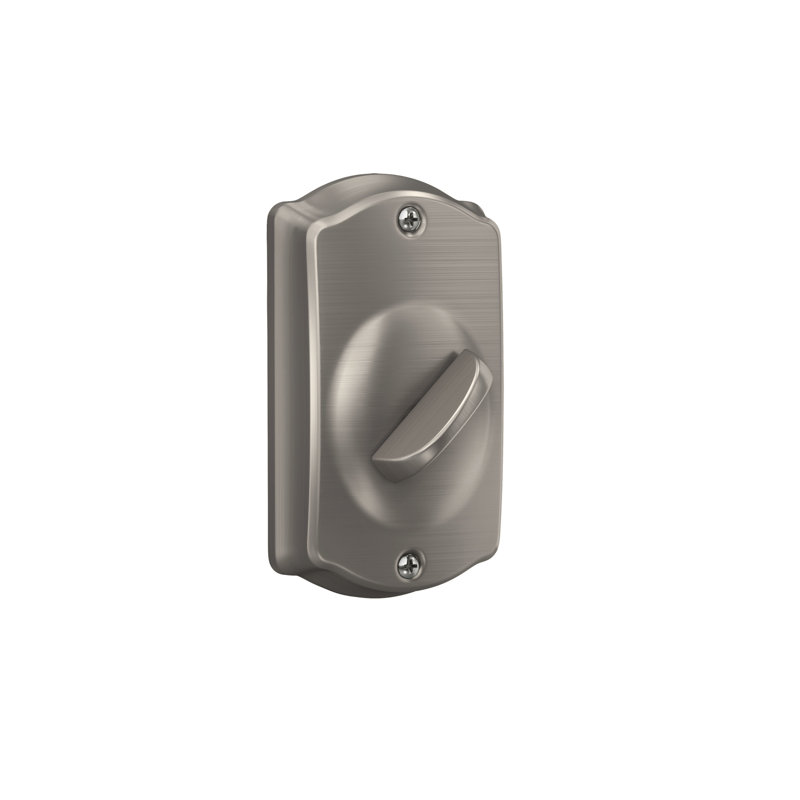 Schlage Keypad Deadbolt with Camelot Trim, Satin Nickel, Yes