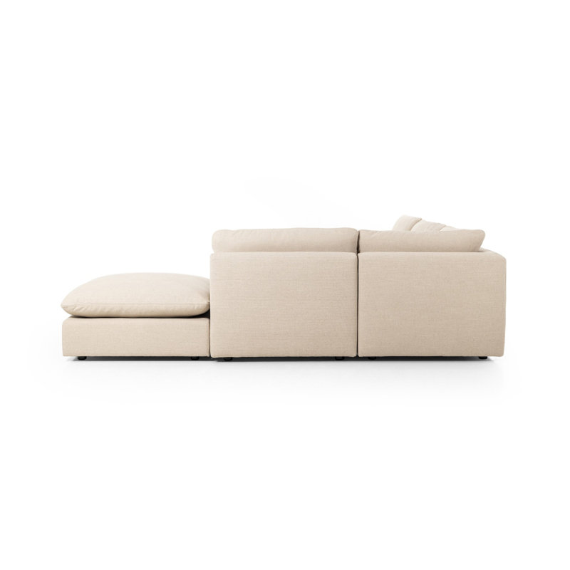 Ingel Sectional, Right Hand Facing, Taupe Linen Blend
