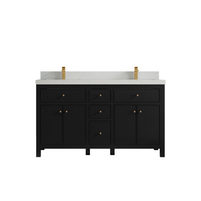 60'' Double Bathroom Vanity with Top