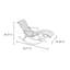 Chaise berçante en bois massif