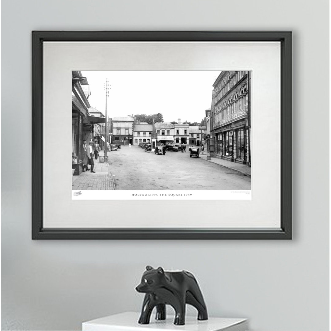 'Holsworthy, the Square 1949' - Picture Frame Photograph Print on Paper