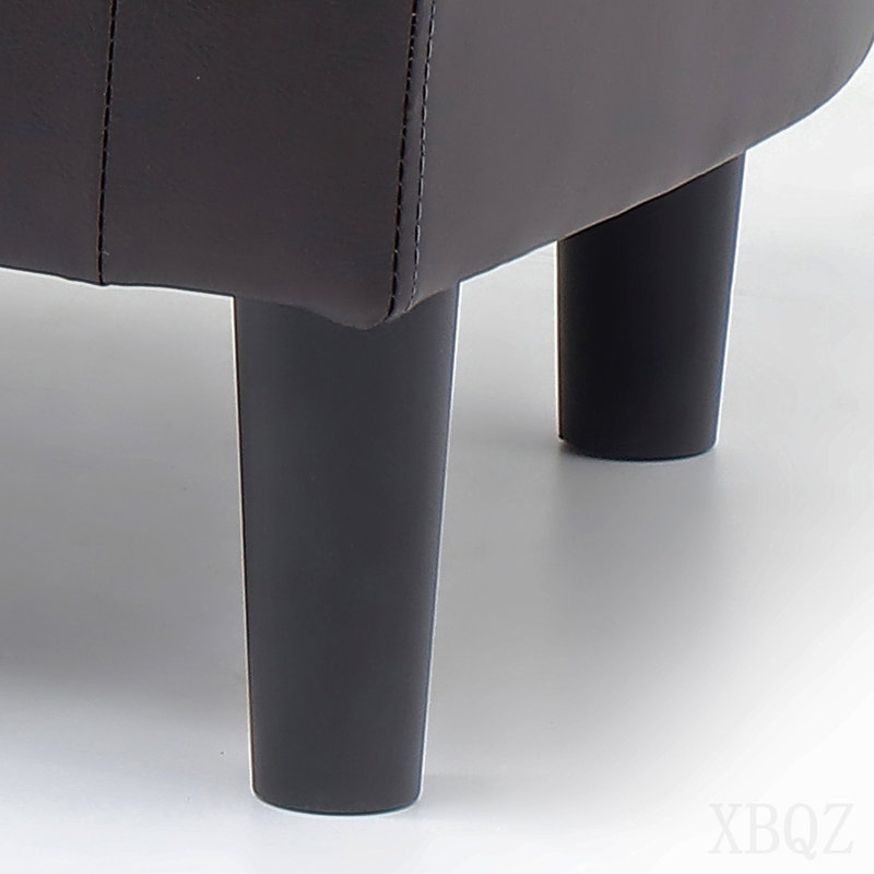 Chaise + repose-pieds, brun foncé, Dark Brown