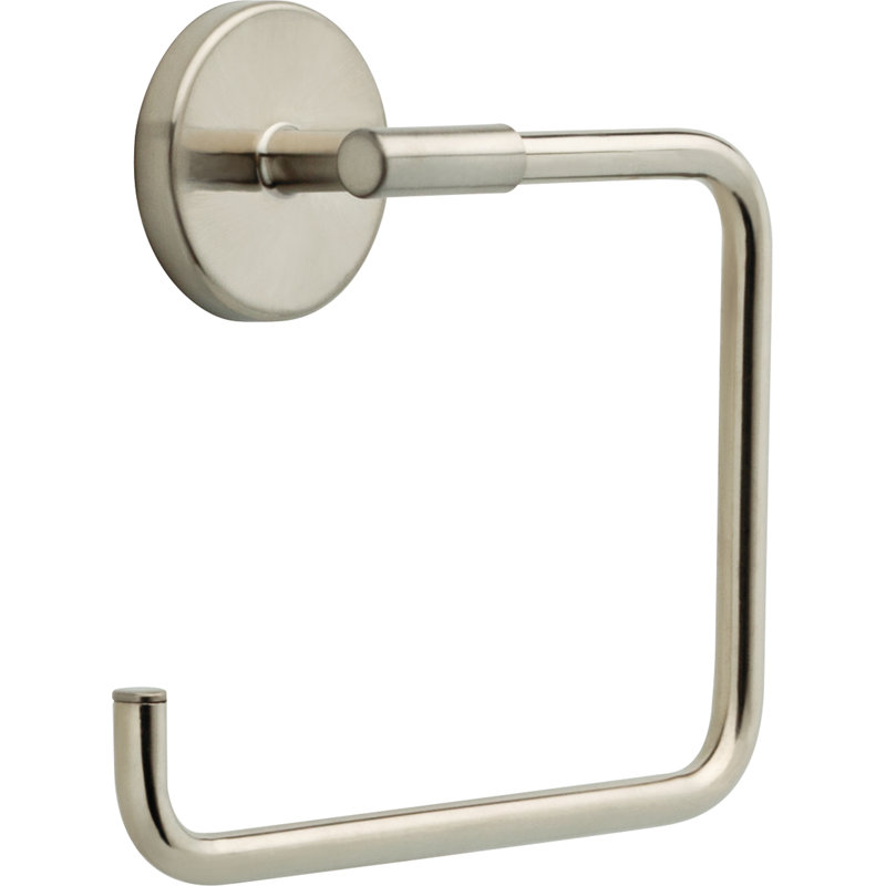 Trinsic Wall Mount Square Open Towel Ring Bath Hardware Accessory, Stainless
