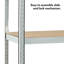 90cm W Steel Height -Adjustable Shelving Unit