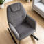 Frosted Velvet Rocking Chair