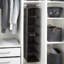  Organisateur de garde-robe à 6 tablettes en gris