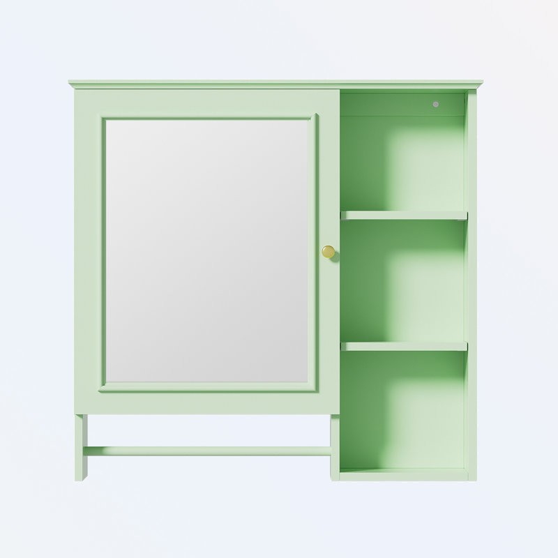 Wall Mounted Bathroom Storage Cabinet, Green