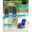 Fauteuil zéro gravité Arlmont & Co., fauteuil inclinable d'extérieur portatif avec coussin amovible, porte-gobelet et coussin-591111740