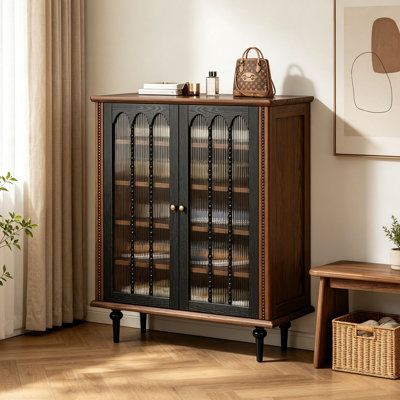 French style retro shoe cabinet for home use
