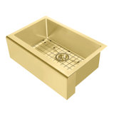 Noah Plus 30" L x 20" W Farmhouse Kitchen Sink with Basket Strainer