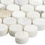 Calacatta Penny Rounds Polished Marble Tile