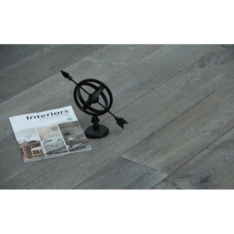 Oak 19cm W Hardwood Flooring, Grey Wood