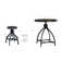 Kelanie 5-piece Adjustable Round Bar Stool Set
