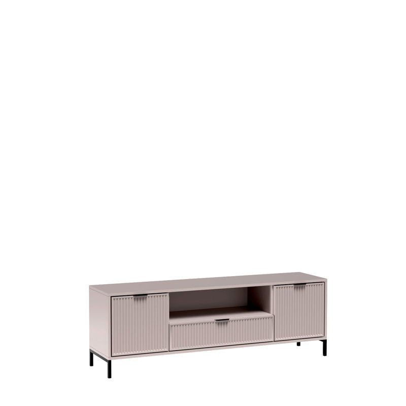 Mohanathas Unfinished TV Stand for TVs up to 65", Cashmere