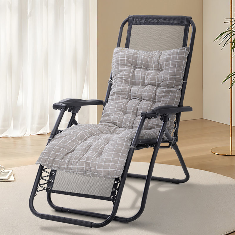 Seat Cushion, Grey, 125cm W x 48cm D