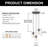 3 - Light Cluster Pendant Light