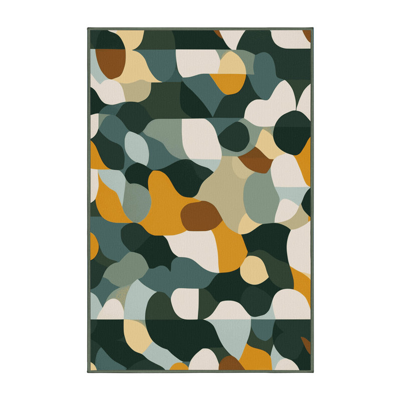 Tiled Topography Rug, Rectangle 3' x 5'