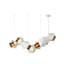 Lustre long 47 lumières 47,5 "en acier Welles