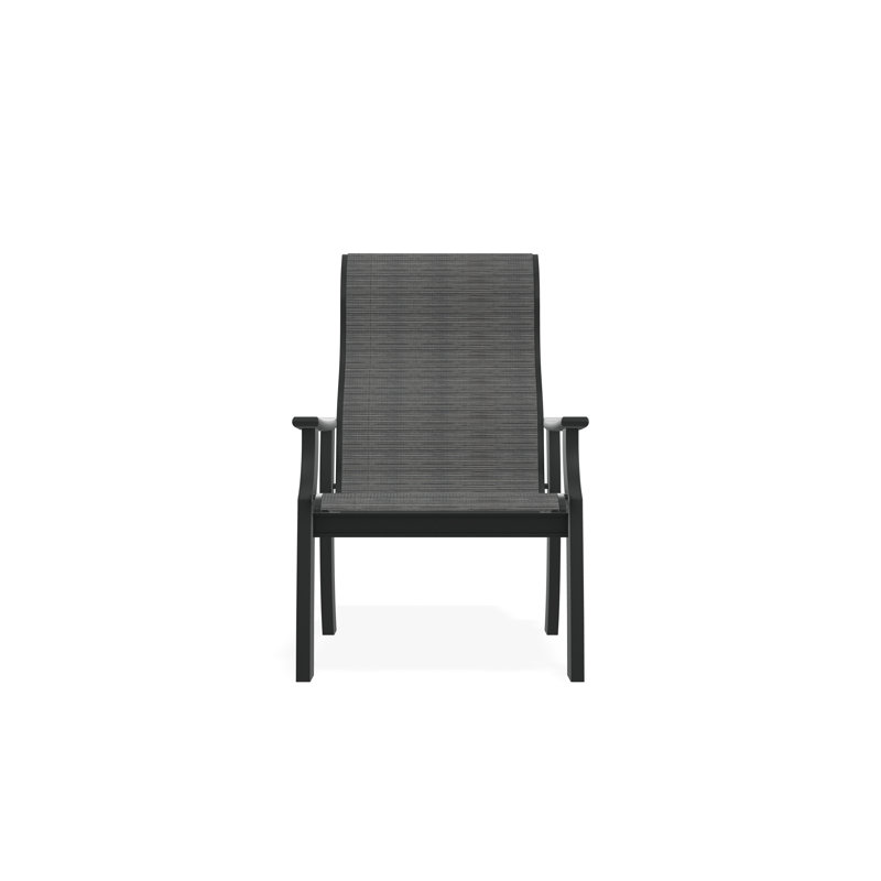 St. Catherine Polymer Outdoor Lounge Chair, Graphite, Destiny Steel
