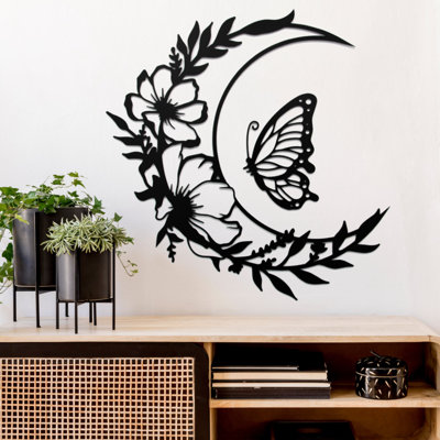 Décoration murale fleur lune