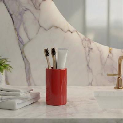 Rangement de comptoir ROUS Hardware - Support de meuble-lavabo en aluminium massif, rose (rouge)