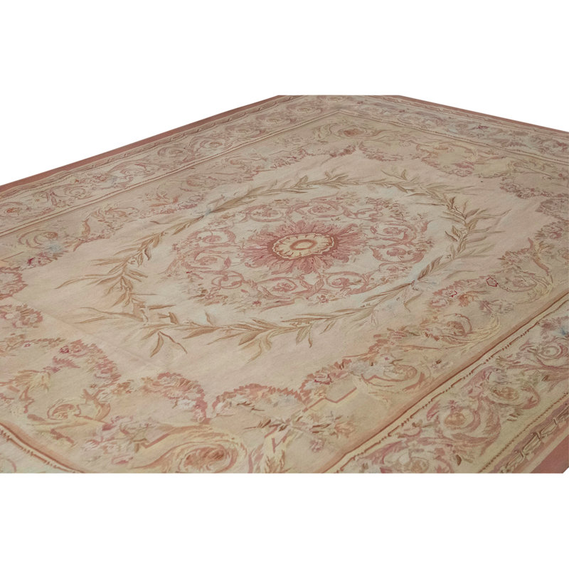 Hand Knotted Wool Area Rug in Multi