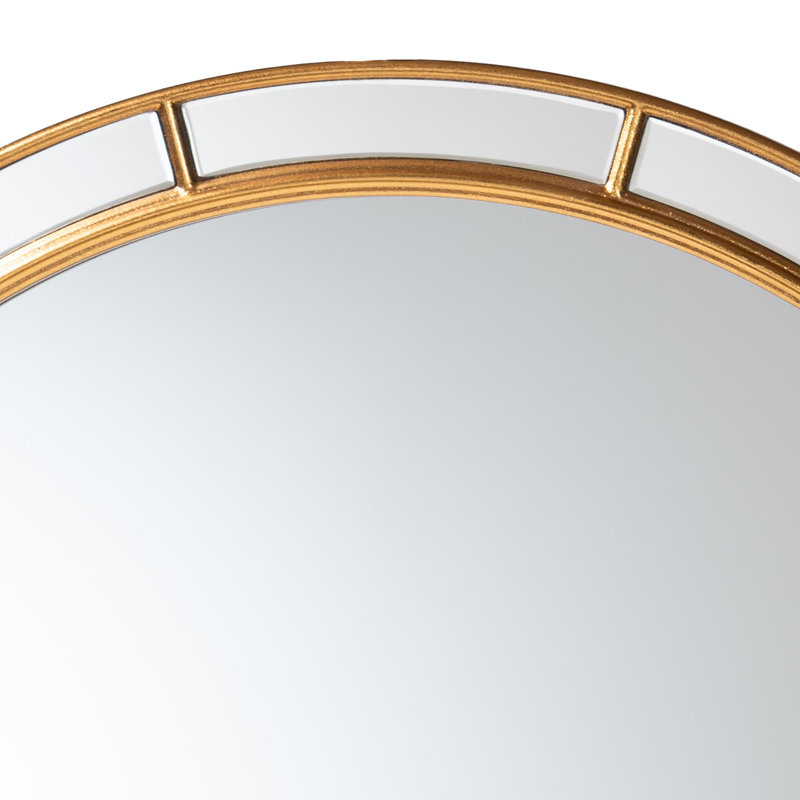 Baxton Studio Itta Antique Round Accent Mirror