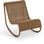 Chaise berçante d'extérieur en osier Antigua