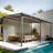 10*14Ft Durable Outdoor Wall-Mounted Pergola