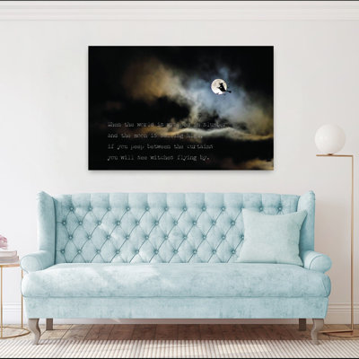 «Witches Flying By Abstract Contemporary Landscape Art»