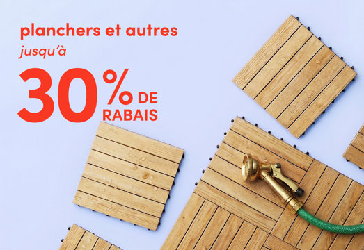 planchers et autres en solde