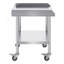 Table de travail en acier inoxydable, table de préparation commerciale de 24 x 28 x 30 pouces avec 4 roues, roulettes, table de préparation robuste à 3 côtés, table de travail en métal pour restaurant Home Hotel-734135040