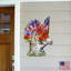 Fixation murale drapeau américain et bouquet d’été