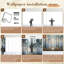 Papier peint adhésif pelez et collez, décor de forêt onirique, auvent brumeux, décorations murales boisées H 69 po x l 96 po, papier peint amovible en PVC, adhésif pour chambre à coucher, bureau à domicile-287869033
