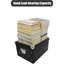 Boîte de rangement pliable, boîte à souvenirs décorative avec couvercle et coins renforcés en métal, corbeille à dossiers en carton avec poignées, boîte-cadeau de rangement pour photos de jouets de bureau-1510557615-1510557608