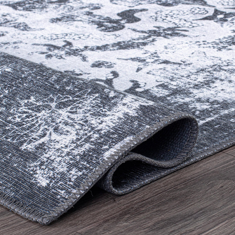 Tapis oriental performance à tissage plat Devonie, Tapis de couloir 2 pi 6 po x 7 pi