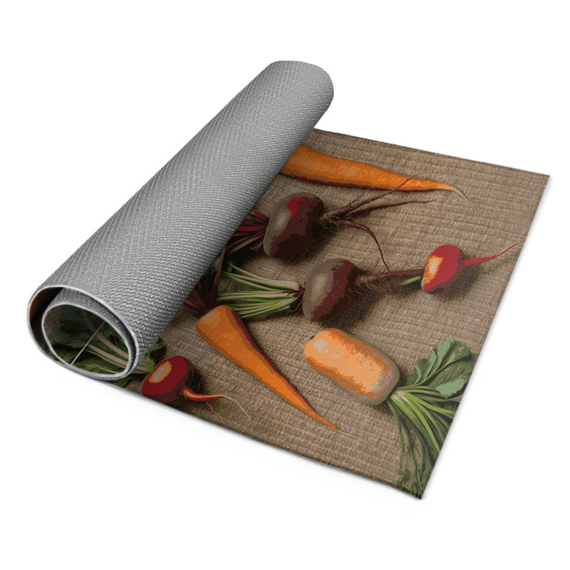 Tapis d'intérieur et d'extérieur brun Botanical, Rectangulaire 2 pi x 3 pi