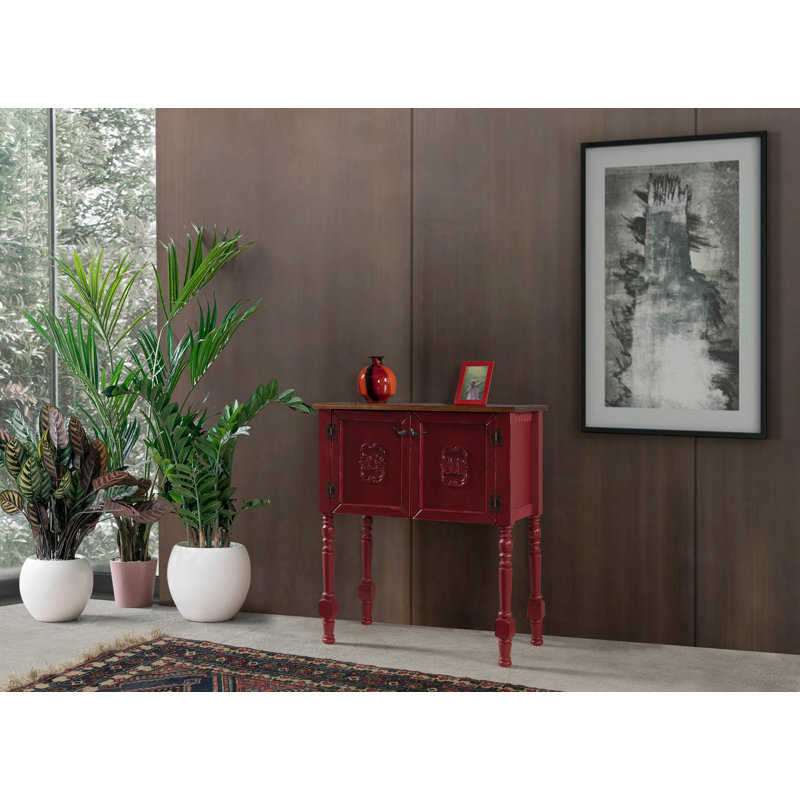 Oded 92cm Console Table, Red