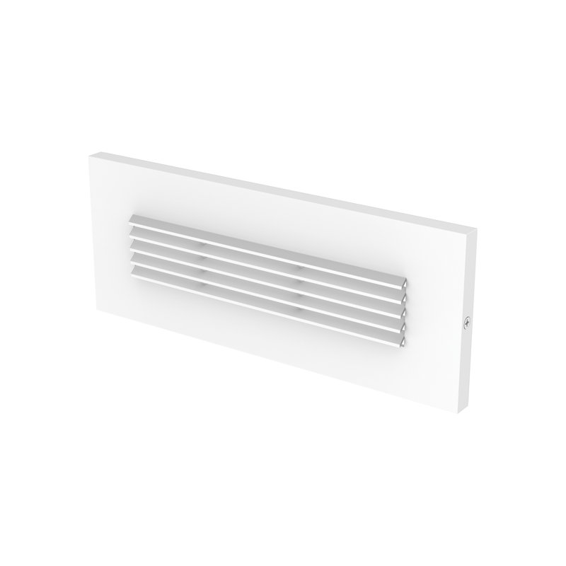 Boulmane Integrated LED Metal Step Light, White
