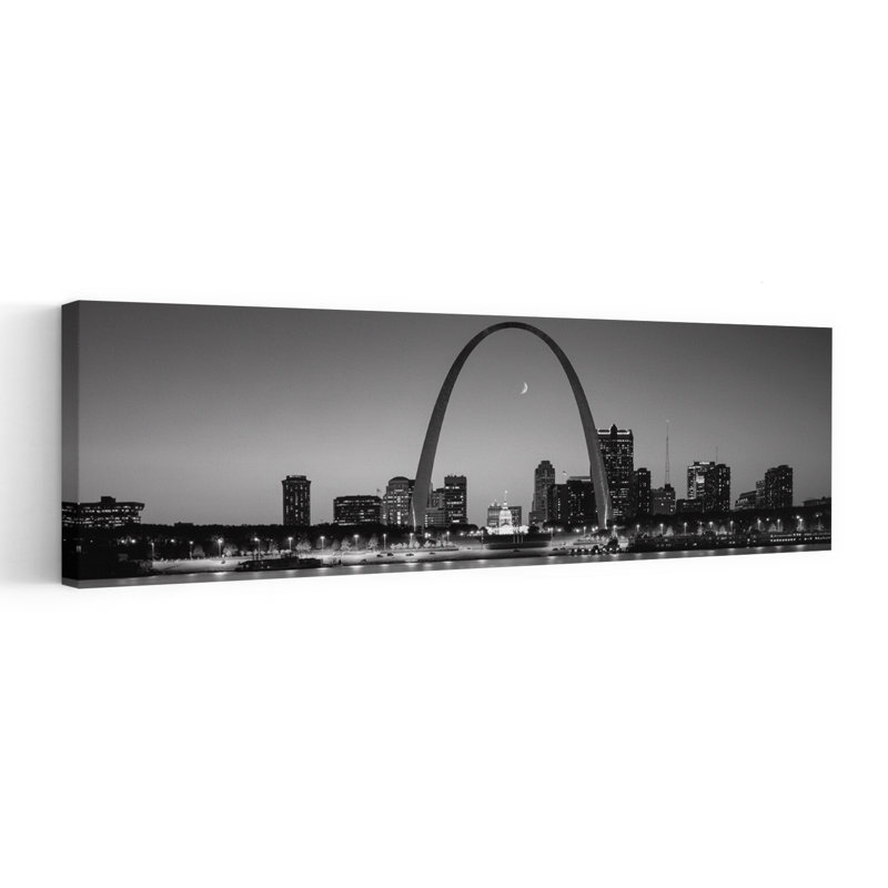 Skyline St. Louis MO USA by Richard Sisk - Wrapped Canvas Panoramic Print, 40.64 cm H x 121.92 cm W