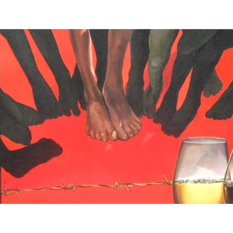 Tapis rouge | Peinture acrylique sur toile | Arup Ratan Choudhury