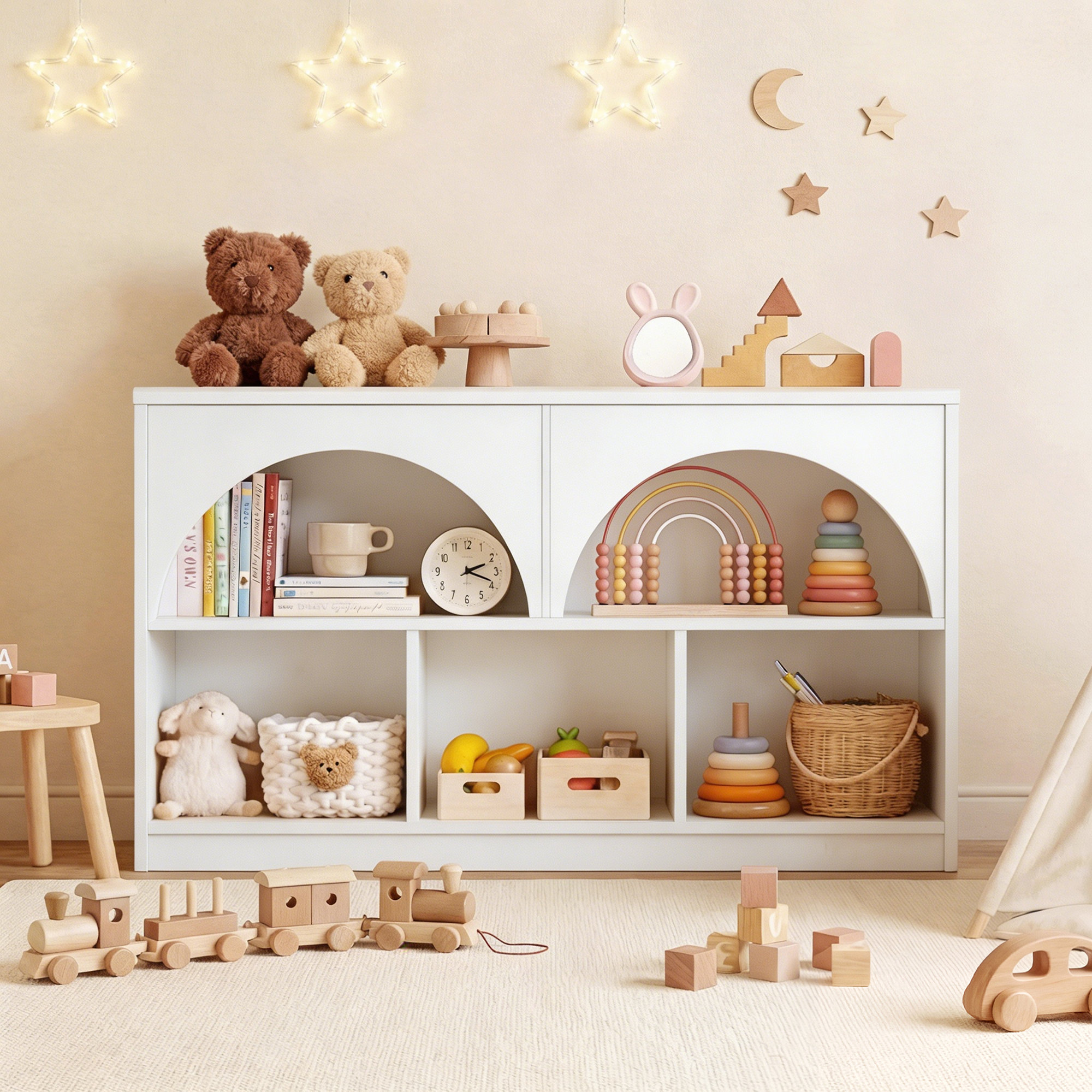 Arched Kids Montessori Shelves