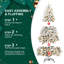 Arbre de Noël à mémoire de forme 5/6 / 7Ft PVC (avec lumière)-1125301081