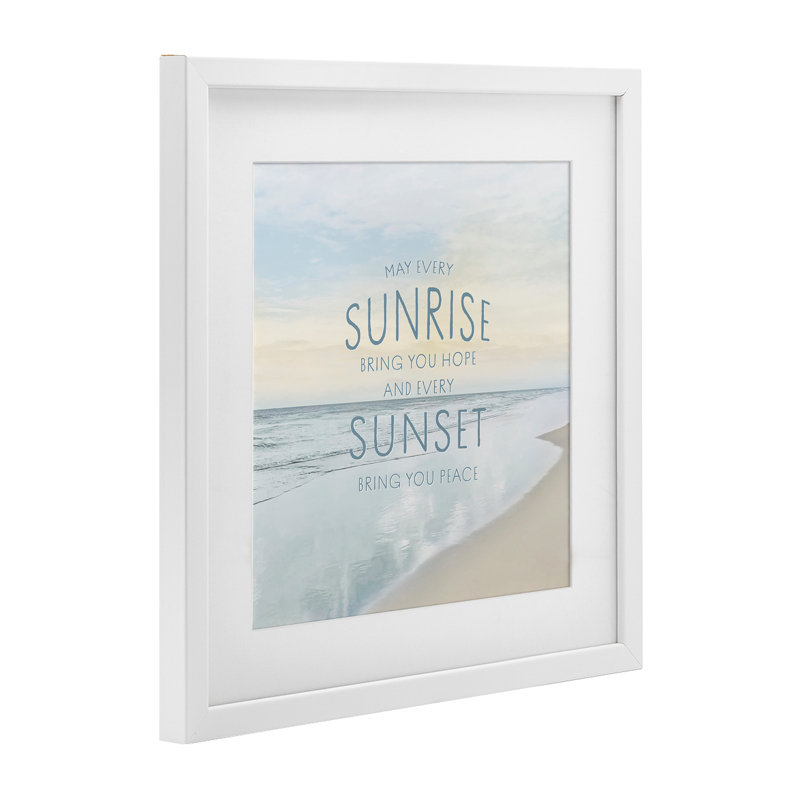 «Sunrise & Sunset», impression encadrée sous verre, design par Natalie Carpentieri, H 13 po x l 13 po