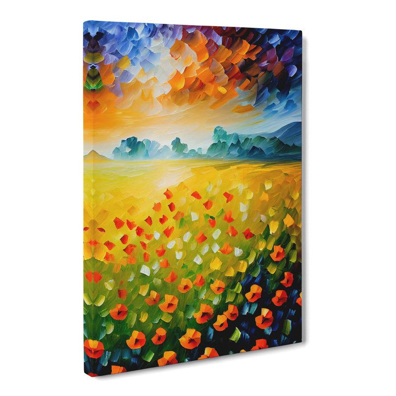 Javor Poppy Field Vol.3 - Wrapped Canvas, 76cm H x 50cm W x 3cm D