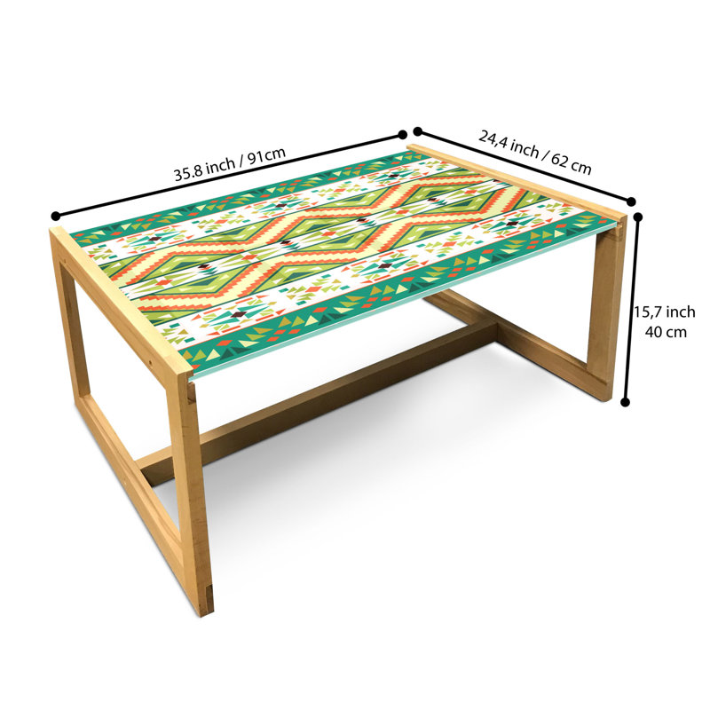 Jamane Sled Coffee Table, 90cm H x 62cm W x 40cm D