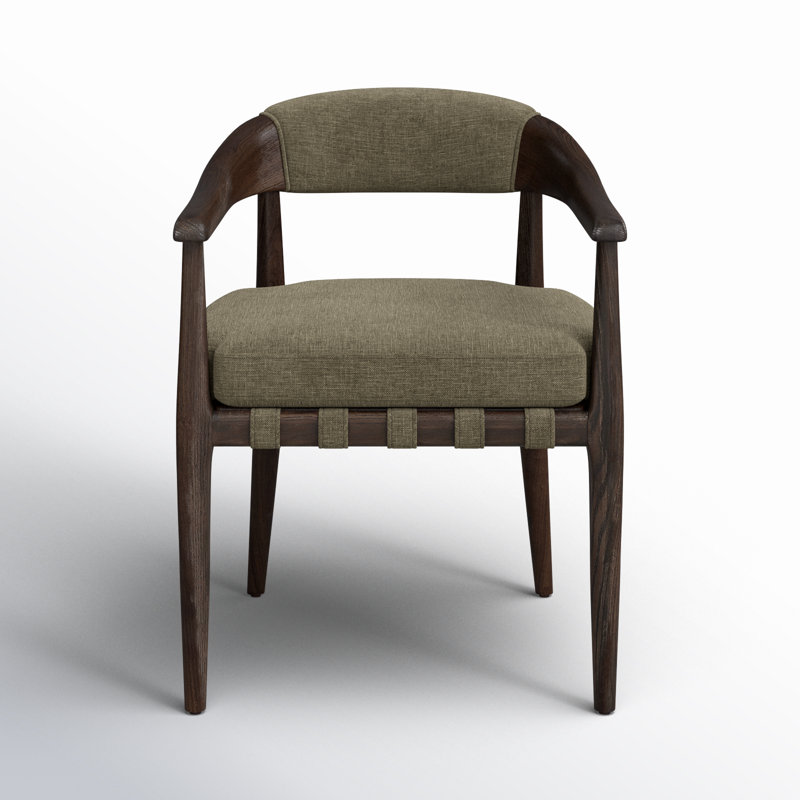 Dane Upholstered Arm Chair, Laken Stone Linen