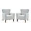 Arching 31" W Polyester Armchairs with Solid Wood Legs (Set of 2)-84502078