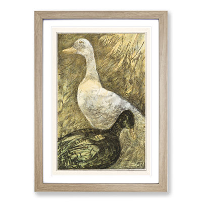 Two Standing Ducks by Theo Van Hoytema - Framed Print