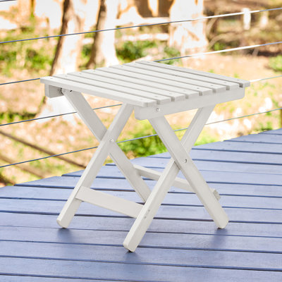  Grandview Assembled Folding Square Outdoor Side Table